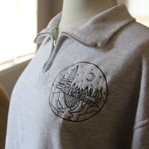 Etsy women's Harry Potter quarter zip - M